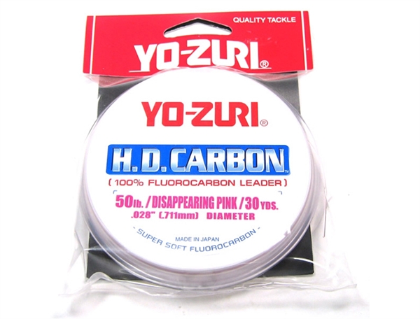 Yo-Zuri HD Carbon Disappearing Pink 30 Yards Fluorocarbon Leader 12 Pound for sale online 