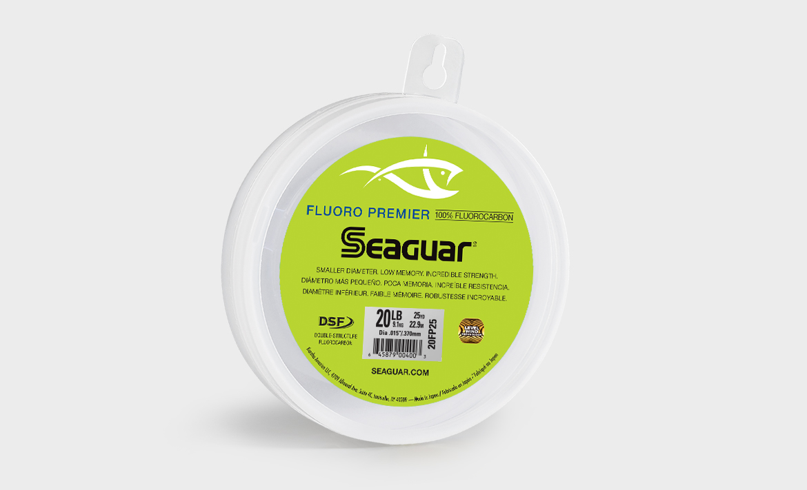 Clear Seaguar Blue Label 100% Fluorocarbon Leader DSF 25yd 60lb 