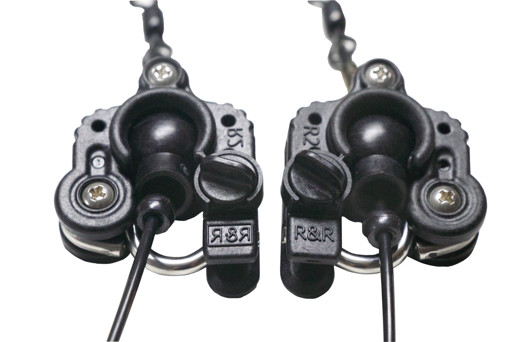 Outrigger Rigging Kit 4 Lines 50/30 FT + Hal-Lock Double Pulleys + Release  Clips